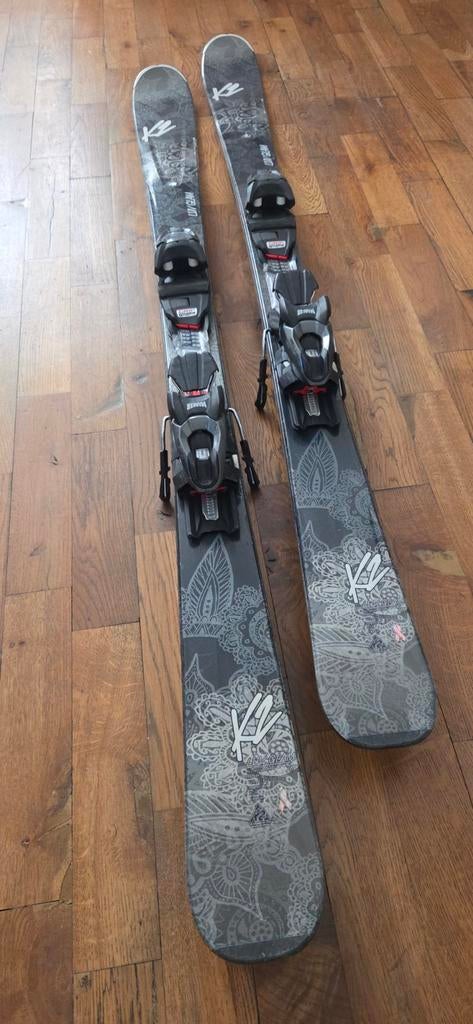 Dames ski 149 cm K2 Luv Glam 76  incl. onderhoudsbeurt, 140 tot 160 cm, Gebruikt, Carve, Skiën