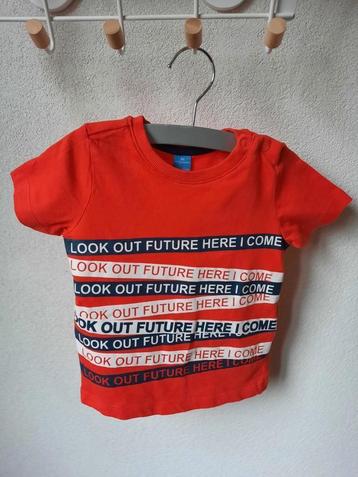 Dopodopo Rood T-shirt Look Out Future Here I Come Maat 86 beschikbaar voor biedingen