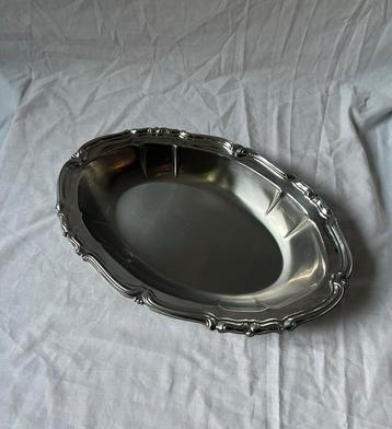 Vintage Italiaanse Alfra Alessi ovale RVS design schaal beschikbaar voor biedingen