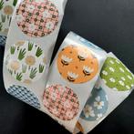Sluitstickers bloemen plantjes bloemtjes patroon printjes, Verzenden, Nieuw, Meerdere stickers