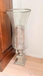 Super gaaf windlicht XXL, glas en metaal., Huis en Inrichting, Ophalen, Zo goed als nieuw