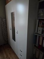 Witte kast met spiegel (150x52x200cm), Overige materialen, 100 tot 150 cm, Ophalen of Verzenden, Zo goed als nieuw