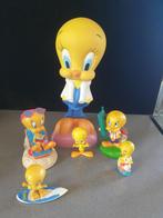Vintage Looney Tunes rubber Figuren: Tweety 1998 gesigneerd, Ophalen of Verzenden, Zo goed als nieuw