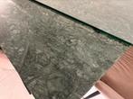 Verde Guatemala marmeren eettafel (gepolijst) incl stoelen, Huis en Inrichting, Tafels | Eettafels, Ophalen, Overige materialen