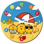 KLOK-LUNIES - Strand, Verzenden, Nieuw, Analoog, Wandklok