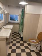 Natuursteen blad met wasbakken - Landelijke badkamer, Ophalen, Gebruikt