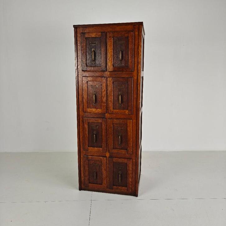 Antieke Eiken Archiefkast – Circa 1900–1920, Antiek en Kunst, Antiek | Meubels | Kasten, Ophalen