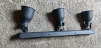 Ikea Hektar 3 spots antraciet, Huis en Inrichting, Lampen | Spots, Ophalen, Zo goed als nieuw, Metaal of Aluminium, Led