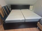 2 persoonsbed met of zonder matrassen, Huis en Inrichting, Slaapkamer | Matrassen en Bedbodems, Ophalen, Gebruikt, Tweepersoons