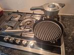 Grillpan greenpan 28cm en q-lineair steelpan 18cm, Huis en Inrichting, Keuken | Potten en Pannen, Ophalen of Verzenden, Zo goed als nieuw