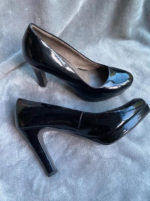 Tamaris Hoge Hakken, zwart 37, Kleding | Dames, Schoenen, Zo goed als nieuw, Pumps, Zwart, Ophalen of Verzenden