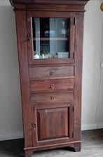 Hoog kastje teak, Ophalen, Gebruikt, 100 tot 150 cm, Teakhout