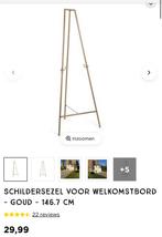 Gouden schildersezel gebruit voor welkomstbord op bruiloft, Ophalen of Verzenden, Zo goed als nieuw, Ezel