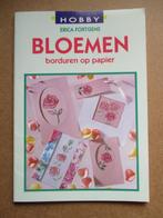 Bloemen borduren op papier - Erica Fortgens, Hobby en Vrije tijd, Ophalen of Verzenden, Zo goed als nieuw, Natuur, Overige typen
