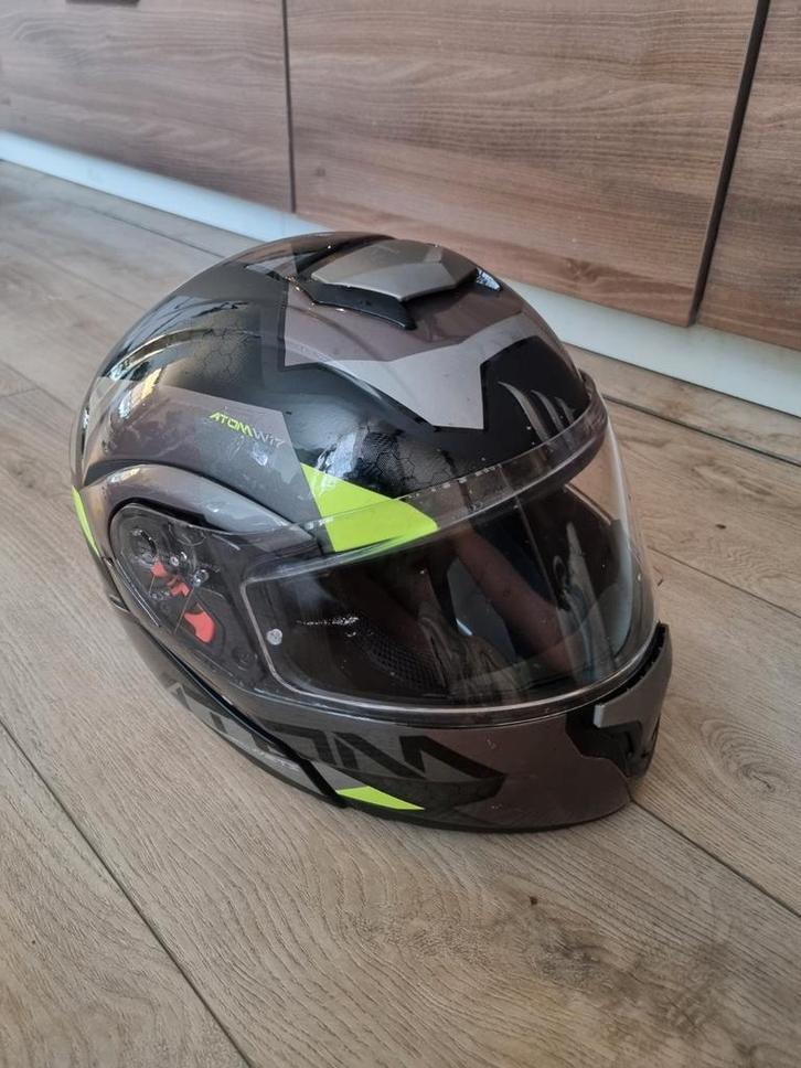 Systeemhelm mt helmets maat m, Motoren, Kleding | Motorhelmen, Systeemhelm, Shoei, Tweedehands, Ophalen of Verzenden