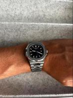Patek Philippe nautilus zwart, Sieraden, Tassen en Uiterlijk, Horloges | Heren, Overige merken, Staal, Ophalen of Verzenden, Zo goed als nieuw