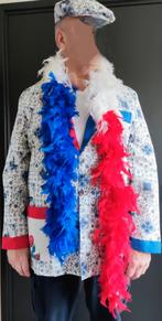 Carnaval delfs blauw jasje maat 56 met accessoires., Carnaval, Maat 56/58 (XL), Ophalen of Verzenden, Zo goed als nieuw