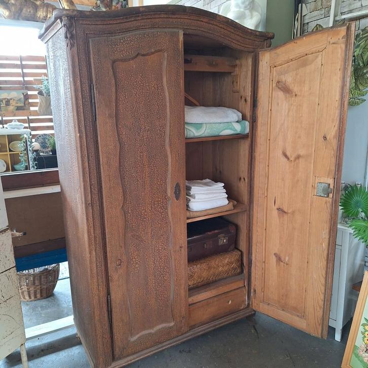 Antieke grenen biedermeier kast, Antiek en Kunst, Antiek | Meubels | Kasten, Ophalen