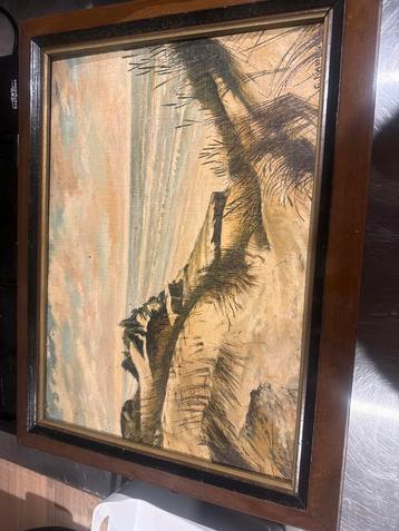 Klassiek Kustlandschap Schilderij G. Kamrow Gesigneerd Ingel beschikbaar voor biedingen