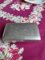 Vintage Zilverkleurige Hardcase, Sieraden, Tassen en Uiterlijk, Beautycases, Ophalen of Verzenden, Gebruikt, Grijs, Hardcase