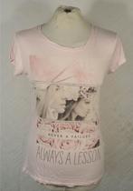 Mooi roze dames t-shirt.Mt XS.Merk Ann Christine, ., Ophalen of Verzenden, Zo goed als nieuw, Korte mouw