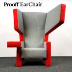 Prooff EarChair Fauteuil - Rood/Grijs 22716, Ophalen, Gebruikt, 75 tot 100 cm, 100 tot 125 cm
