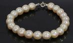 Parel vintage dames armband 14k gouden slot klassiek retro, Ophalen of Verzenden, Goud, Armband, Met edelsteen