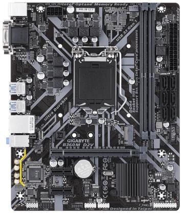 Gigabyte MB B360M D2V + CPU beschikbaar voor biedingen
