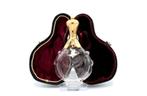 Hollands kristallen parfumflesje met 14 kt gouden dop, 1870., Goud, Ophalen of Verzenden