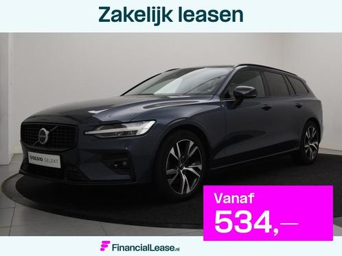 Volvo V60 B4 AUT(7) PLUS DARK LEDER ACC CAMERA FULL-LED NAVI, Auto's, Volvo, Bedrijf, Lease, Financial lease, V60, ABS, Achteruitrijcamera