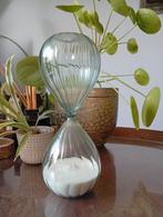 Glazen Zandloper - Lichtblauw - 21cm Decoratie, Ophalen of Verzenden, Zo goed als nieuw