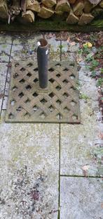 Gietijzeren parasolvoet, Tuin en Terras, Parasols, Ophalen, Gebruikt, Minder dan 1 meter, Parasolvoet