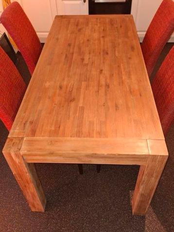 Eettafel acacia hout beschikbaar voor biedingen
