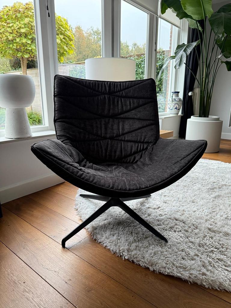 KFF Nest Lounge Kussen - Antraciet Stof, Huis en Inrichting, Fauteuils, Ophalen, Gebruikt, Minder dan 75 cm, Stof