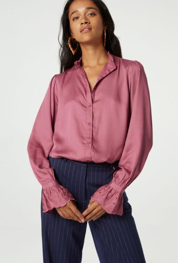 Als nieuw: Fabienne Chapot Baba blouse Dirty Pink mt. 38, Kleding | Dames, Blouses en Tunieken, Zo goed als nieuw, Maat 38/40 (M)