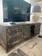 Tv meubel, donker hout , 180 br, Ophalen, 150 tot 200 cm, Zo goed als nieuw, Minder dan 100 cm