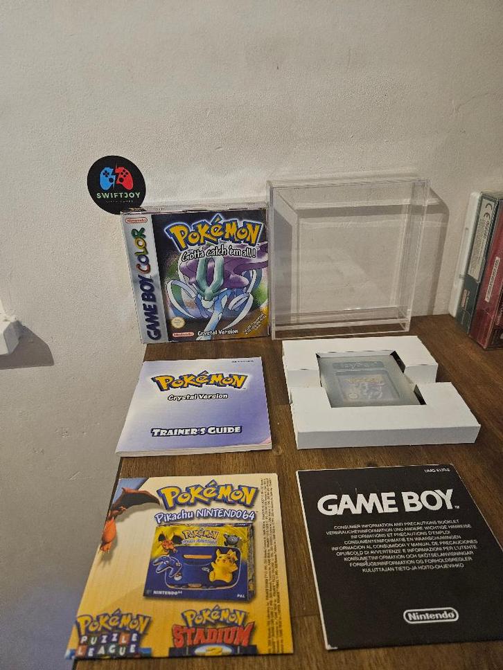 Pokemon Crystal (Compleet), Spelcomputers en Games, Games | Nintendo Game Boy, Zo goed als nieuw, Avontuur en Actie, 1 speler