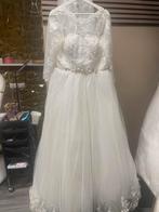 Witte Trouwjurk met Lange Mouwen, Ophalen of Verzenden, Zo goed als nieuw, Wit, Trouwjurk