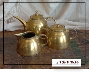 Art deco koffie-set – 3-delig ¤ J.N.DAALDEROP & ZONEN – 1652 beschikbaar voor biedingen