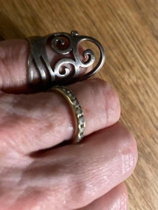 Zware zilveren ring maat 16, Verzenden, Zilver