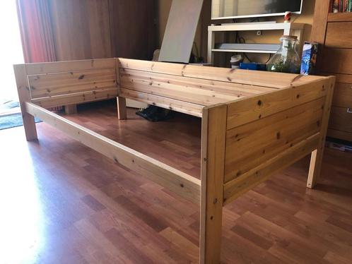 lifetime bed 90x200, Huis en Inrichting, Slaapkamer | Bedden, Gebruikt, Eenpersoons, 90 cm, 200 cm, Hout, Wit, Ophalen