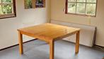Massief houten tafel 130x132x74 cm, Huis en Inrichting, Tafels | Eettafels, Ophalen, Gebruikt, 50 tot 100 cm, Grenenhout