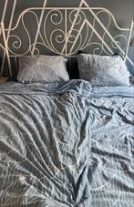 Leirvik Ikea bedframe + lattenbodem, Ophalen, Wit, Tweepersoons, 200 cm