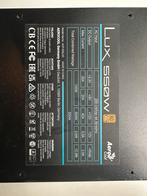 Voeding aerocool lux 550W, Computers en Software, Interne voedingen, Ophalen of Verzenden, Zo goed als nieuw