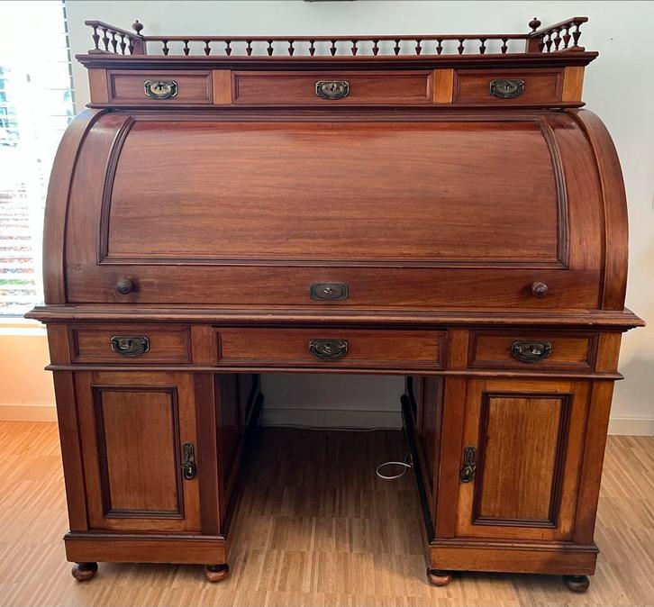 Antiek Cilinderbureau met Rolluik, Antiek en Kunst, Antiek | Meubels | Kasten, Ophalen