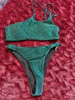 Groene glitter bikini mt S, Kleding | Dames, Badmode en Zwemkleding, Ophalen of Verzenden, Nieuw, Groen, Bikini