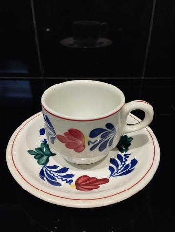 Boerenbont kop en schotel, koffie kopje. beschikbaar voor biedingen