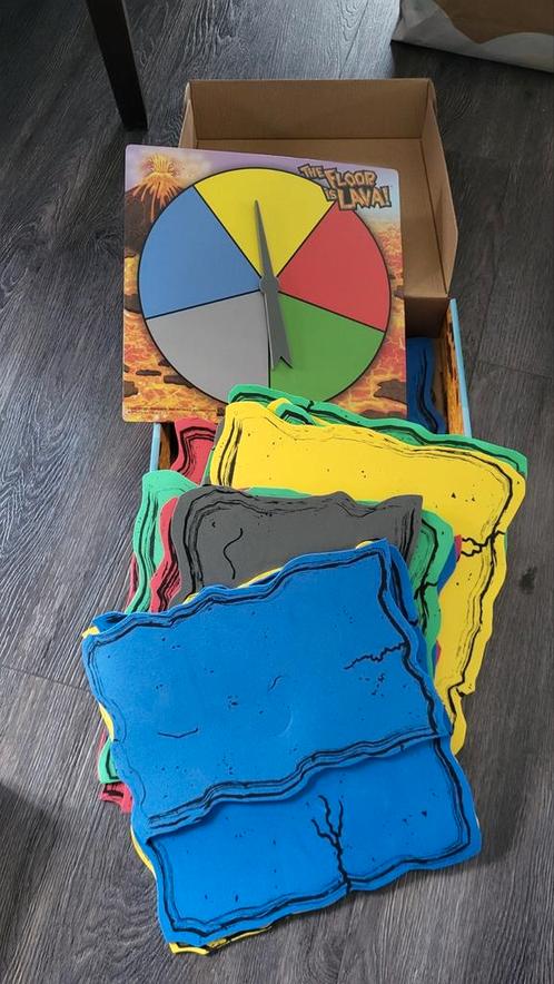 De vloer is lava, Hobby en Vrije tijd, Gezelschapsspellen | Bordspellen, Zo goed als nieuw, Ophalen