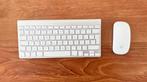 Apple origineel draadloos toetsenbord en muis, Toetsenbord en muis-set, Zo goed als nieuw, Draadloos, Qwerty