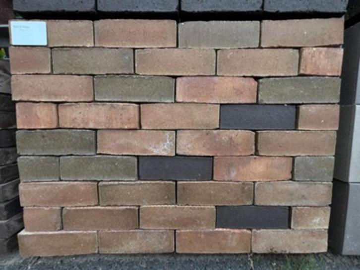 gebakken dikforformaat Groeneweg wasserstrich mix, Tuin en Terras, Tegels en Klinkers, Nieuw, Klinkers, Overige materialen, Ophalen of Verzenden